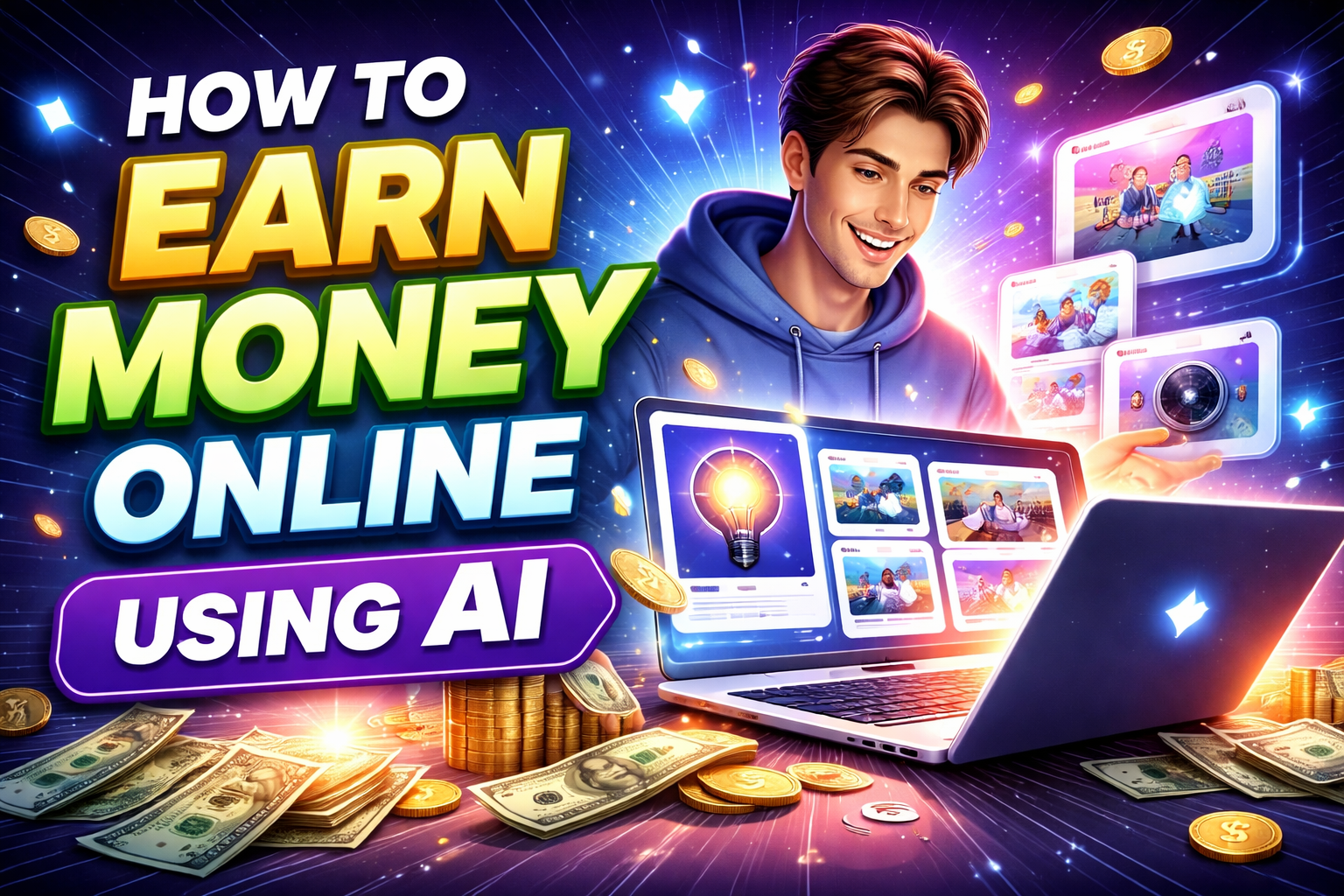 How to Earn Money Online Using AI